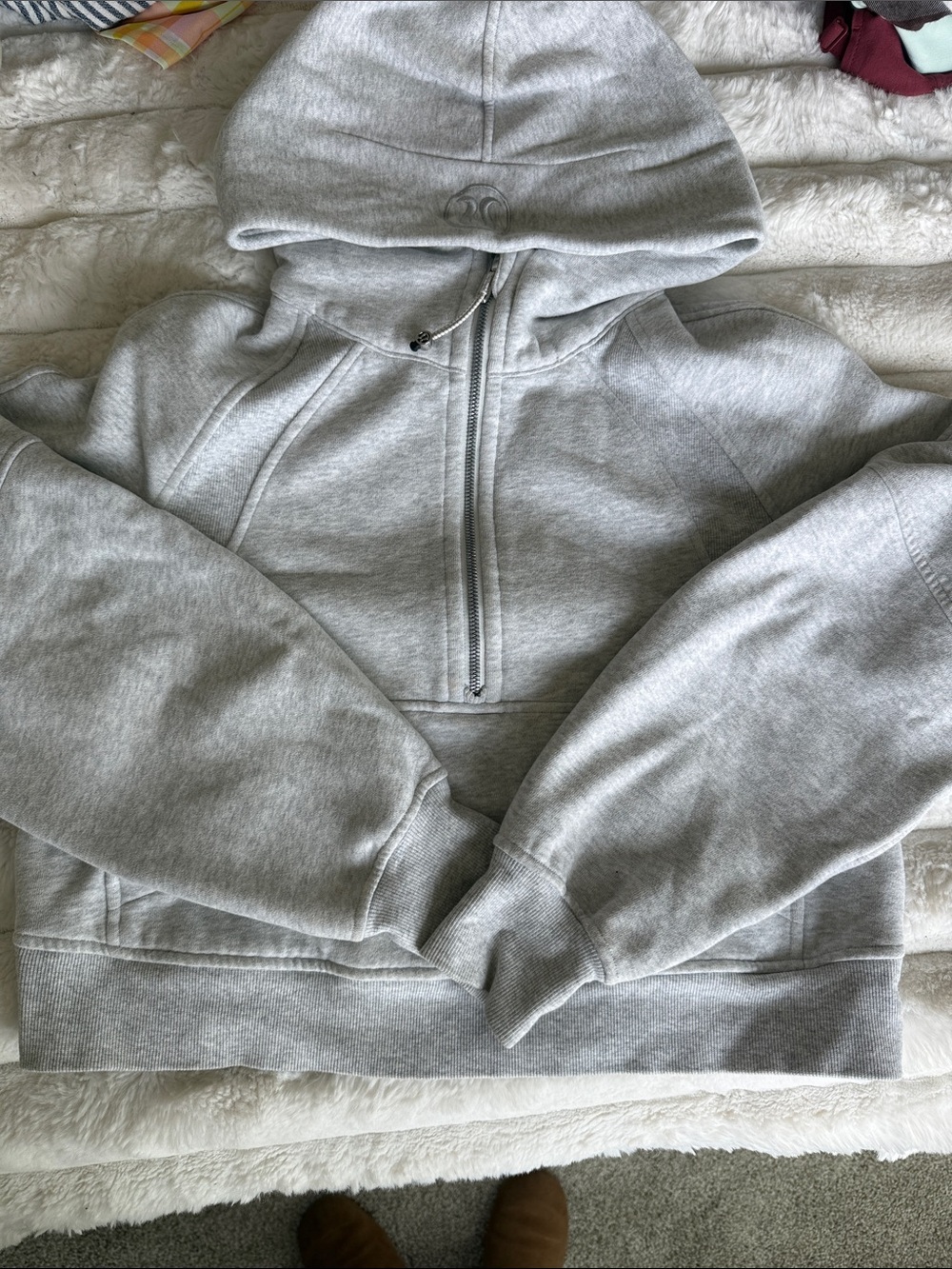 Scuba half zip hoodie